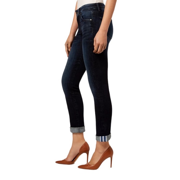 Kut from the Kloth Denim - Kut From The Kloth Catherine Boyfriend Jeans with Ribbon Contrast Hem Sz 8